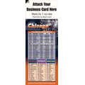 Magnetic Business Card Sports Schedule/ Football